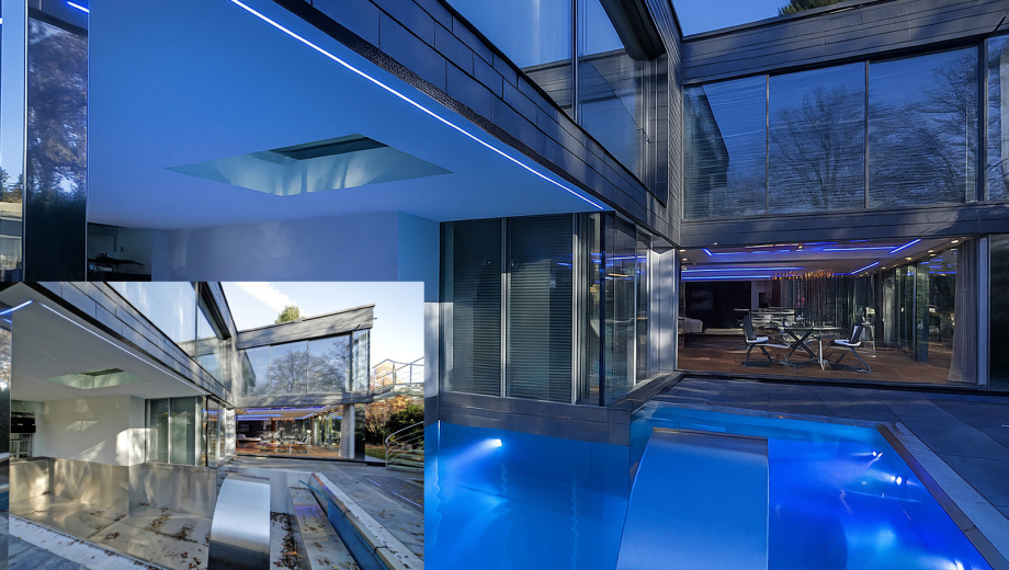 Photoshop an einer Villa bei München