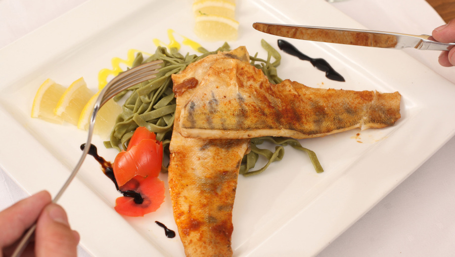 Fotografie einer Tischdekoration für ein Hotelprospekt